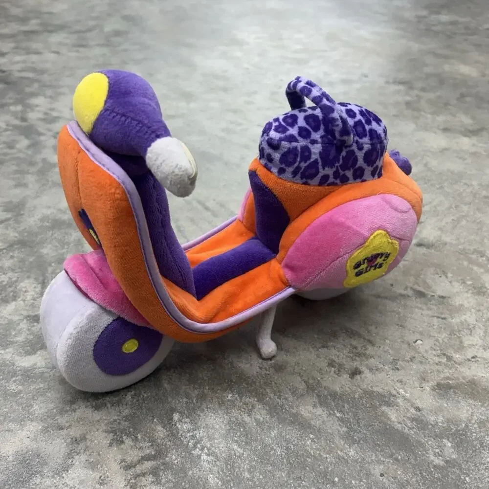 Y2K Groovy Girls Moped Scooter Motorcycle Bike Plush Toy 2001 Nostalgia Colorful